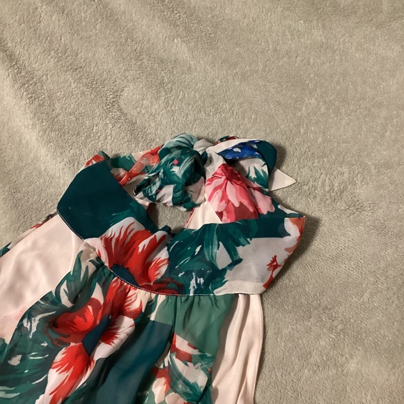 Donna Ricco maxi dress, tropical design, size 14, NWT - Picture 4 of 12